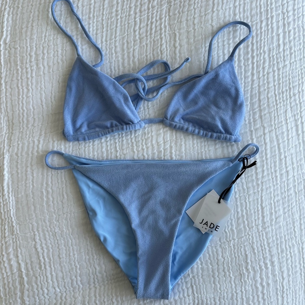 NWT Jade Terrycloth Bikini in Sky